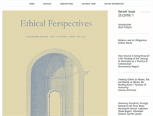 Tablet Screenshot of ethical-perspectives.be